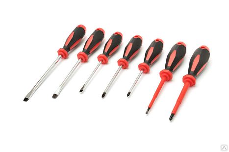 Набор отверток диэлектрических Ultra Grip CR-V (6 шт) коробка КОБАЛЬТ