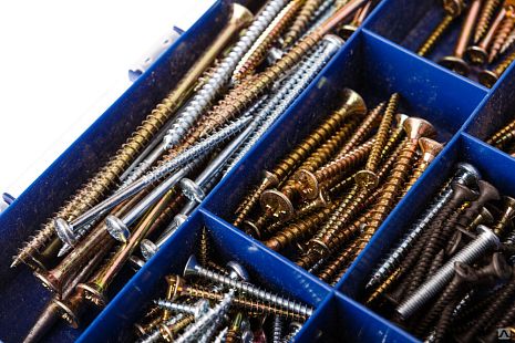 Саморез универсальный жёлтый цинк 5х60 (500 шт/кор)